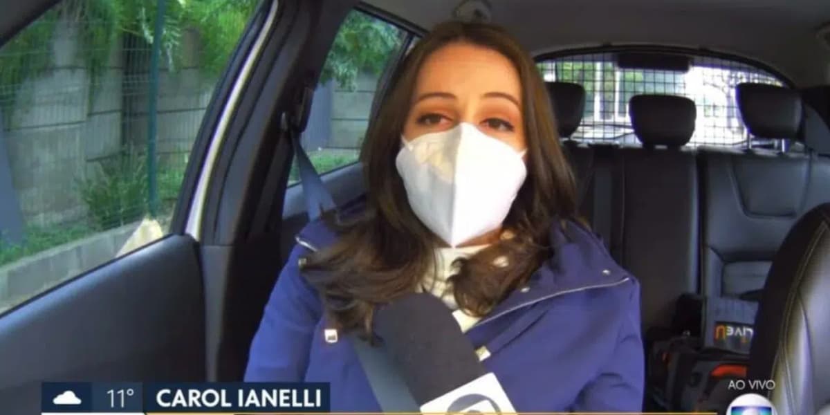 Carol Ianelli sofreu acidente de carro com sua equipe de reportagem momentos antes de entrar ao vivo no Bom Dia SP (Imagem: Reprodução) Carol Ianelli sofreu acidente de carro com sua equipe de reportagem momentos antes de entrar ao vivo no Bom Dia SP (Imagem: Reprodução)