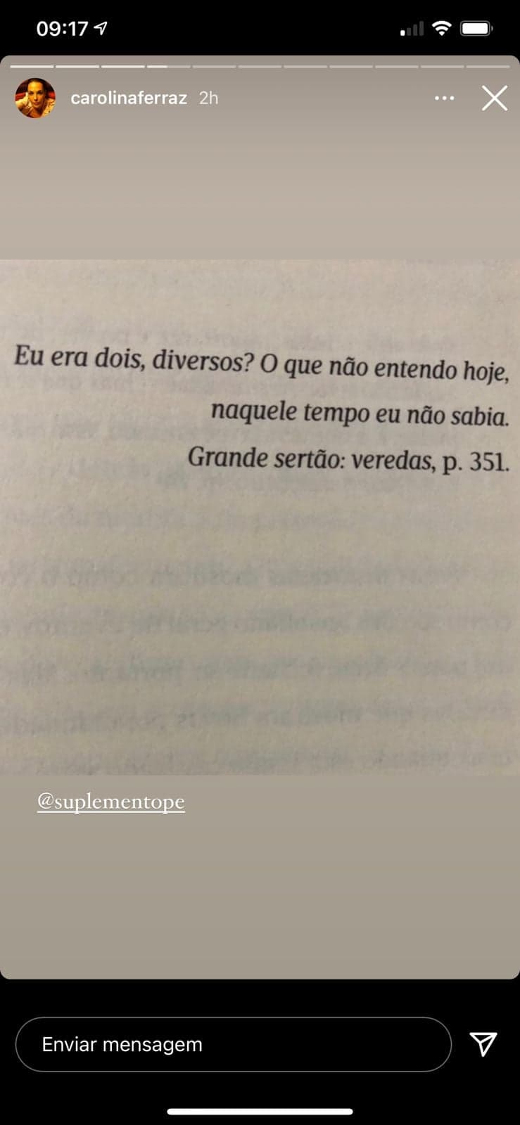 Carolina Ferraz manda recado nas redes sociais (Reprodução)