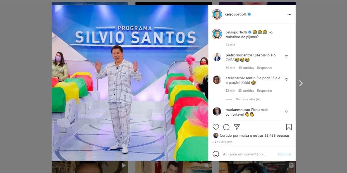 Celso Portiolli manda recado para Silvio Santos (Reprodução)