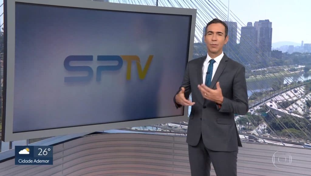 Após sair do SP1 e desolar o público, César Tralli surge em comando de telejornal e assusta com mudança