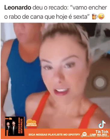 De acordo com Leonardo, sexta-feira é dia de beber (Reprodução)