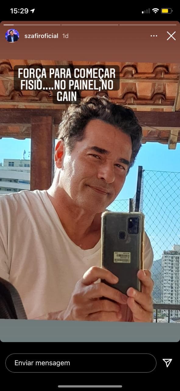 Luciano Szafir confessa estar começando terapia, após doença mortal (Reprodução) 