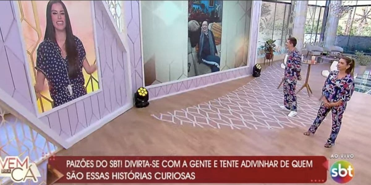 Patrícia Abravanel e Gabriel Cartonalo falam sobre acidente de Raul Gil ao vivo (Reprodução) Patrícia Abravanel e Gabriel Cartonalo falam sobre acidente de Raul Gil ao vivo (Reprodução)