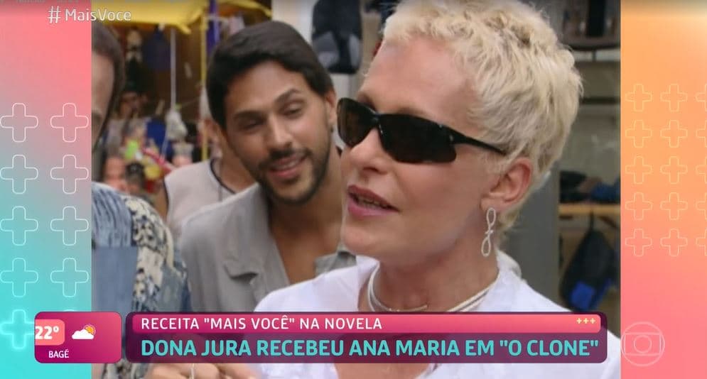 Ana Maria Braga em participação especial em "O Clone" (Foto: Reprodução/TV Globo) Ana Maria Braga em participação especial em "O Clone" (Foto: Reprodução/TV Globo)