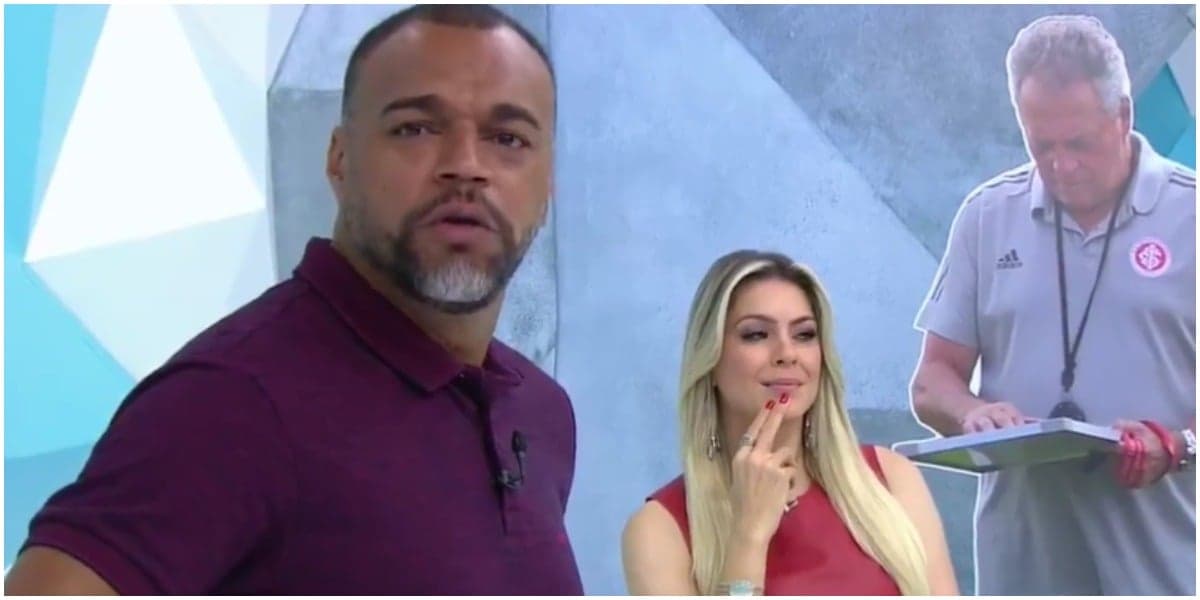 "Esse desejo", Renata Fan escandaliza, expõe intimidade com Denílson ao vivo no Jogo Aberto e assume: "Sonhando"