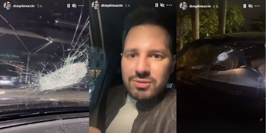 Dony De Nuccio sofre grave acidente e expõe relato assustador: "Pedaço de concreto"