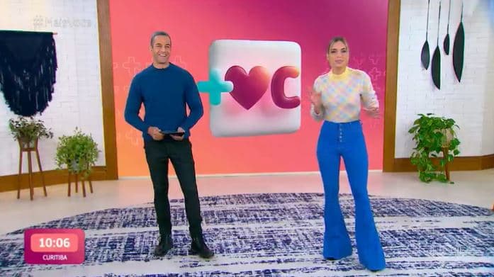 Talitha Morete comentou medo de dormir sozinha durante o Mais Você (Foto: Reprodução/TV Globo)