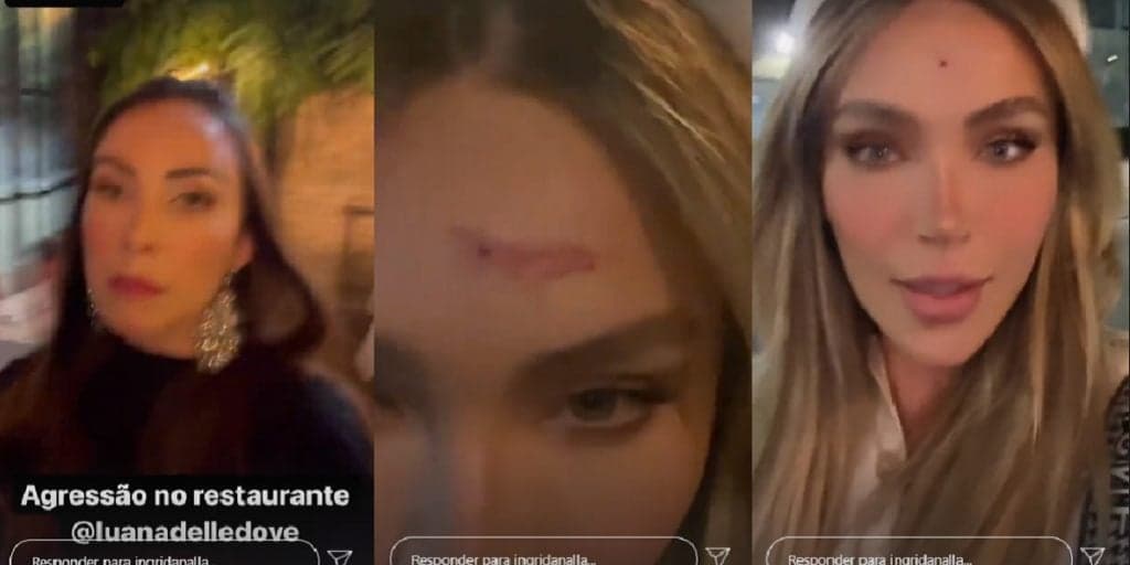 Famosas saem no tapa dentro de restaurante, agressão acaba com sangue escondendo e vídeo provando quebra-pau