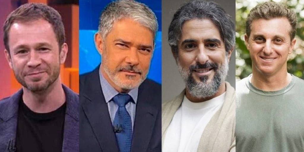 Salários milionários: Quanto a Globo paga por mês para Tiago Leifert, William Bonner, Marcos Mion e Luciano Huck