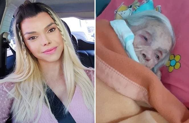 Léo Áquilla e avó, morta aos 112 anos (Foto: Reprodução/Instagram)