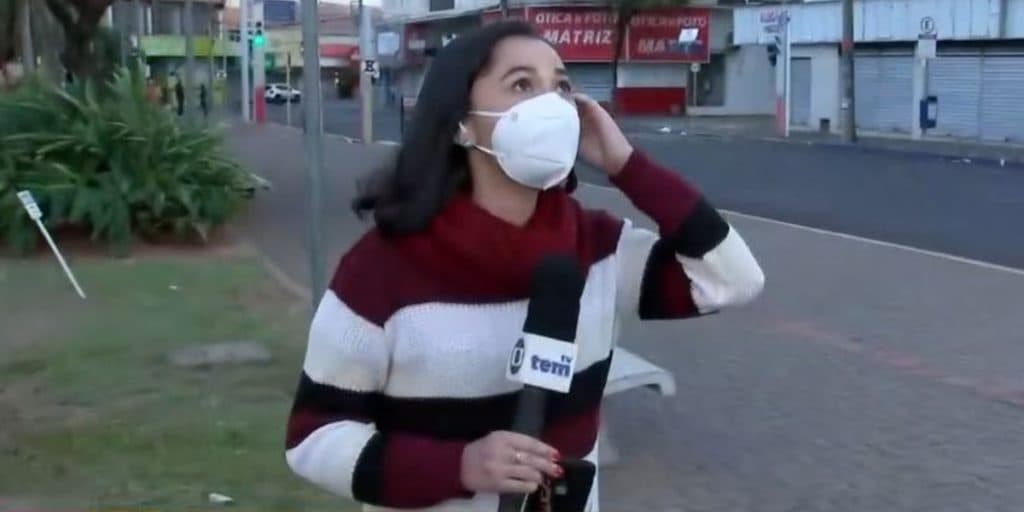 Urgente: repórter é atingida por bomba ao vivo na Globo, Bocardi se desespera e correria é mostrada no ar
