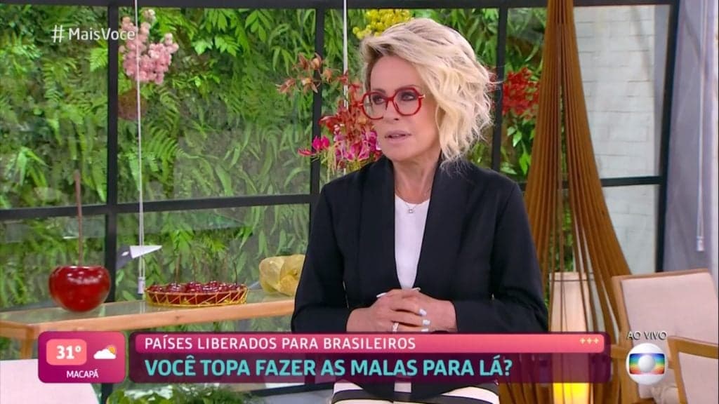 Ana Maria é tirada do ar às pressas na Globo, se enfurece e peita diretora do Mais Você: "Não tem condições"