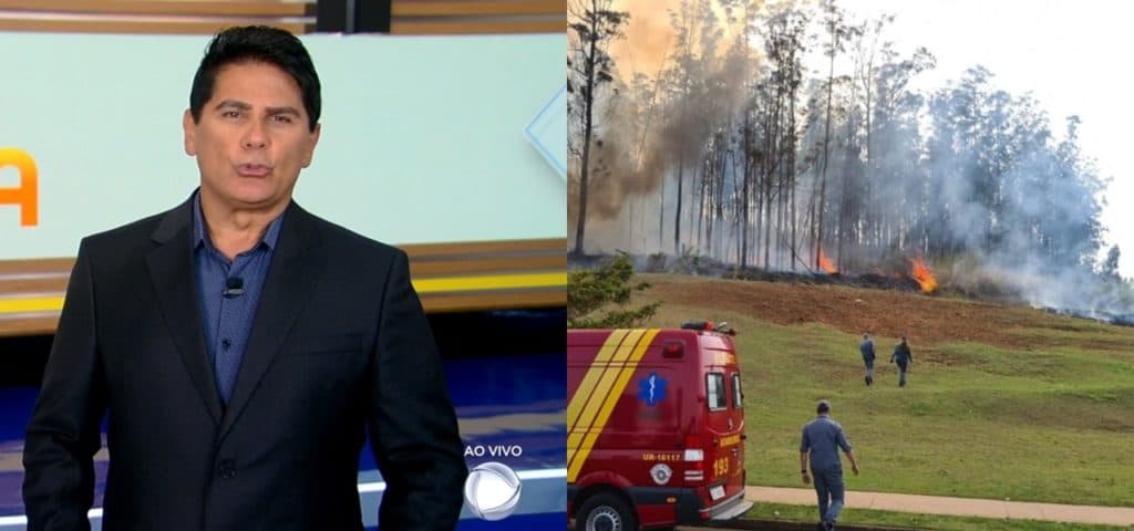 Fala Brasil foi o primeiro noticiário a falar sobre a queda do avião