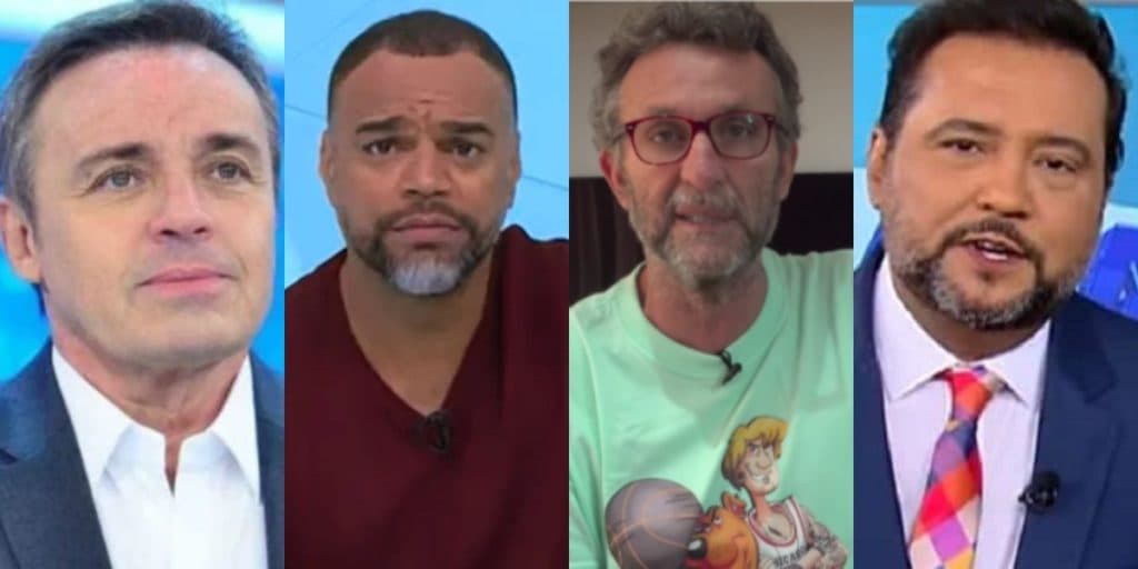 Gugu tem romance exposto com ator, Neto explode com Denílson e Geraldo Luís esculhamba o pai