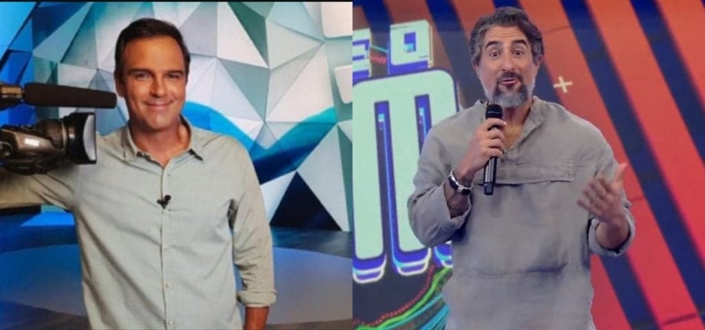 Marcos Mion fica cara a cara com Tadeu Schmidt em meio a guerra na Globo e vencedor de programa é anunciado