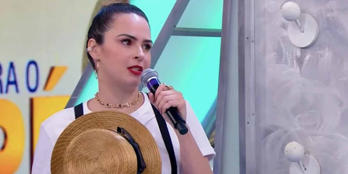 Ana Paula na emissora de Silvio Santos (Foto: Reprodução / SBT) Ana Paula na emissora de Silvio Santos (Foto: Reprodução / SBT)