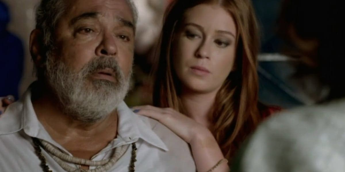 Antoninho (Roberto Bonfim) e Maria Ísis (Marina Ruy Barbosa) em Império (Foto: Reprodução/Globo)
