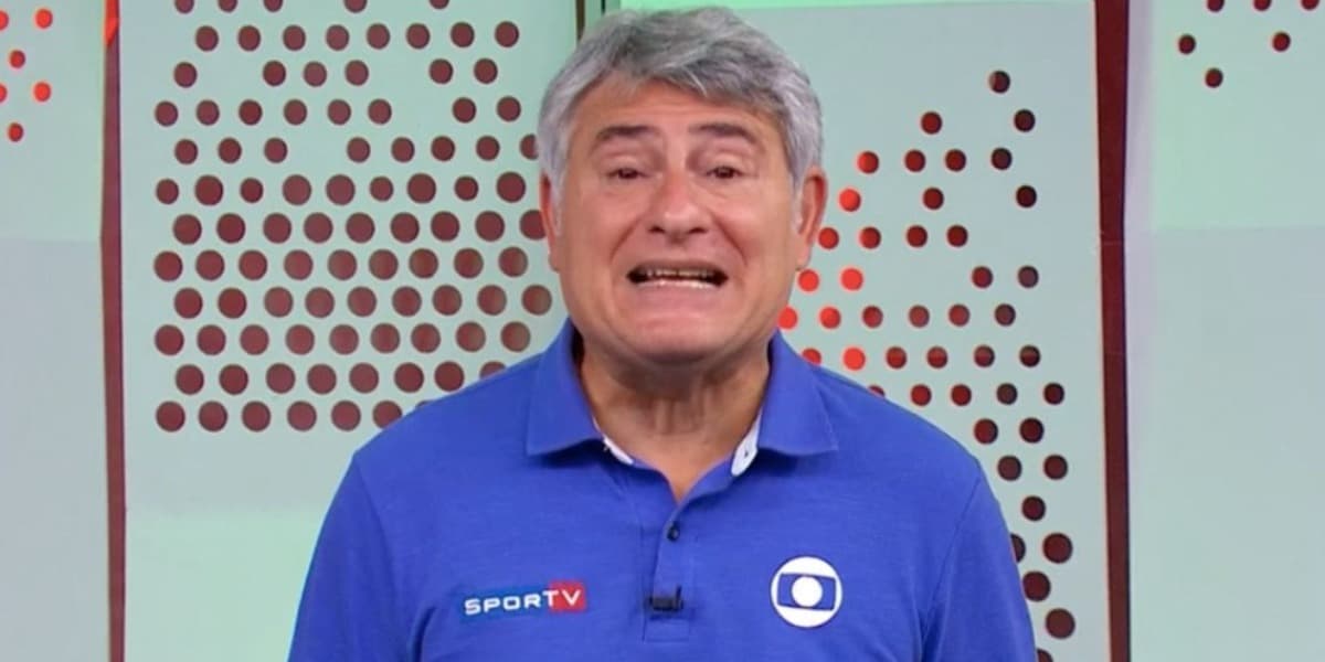 Cléber Machado erra e troca Caldeirão por Domingão com Luciano Huck (Foto: Reprodução) Cléber Machado erra e troca Caldeirão por Domingão com Luciano Huck (Foto: Reprodução)