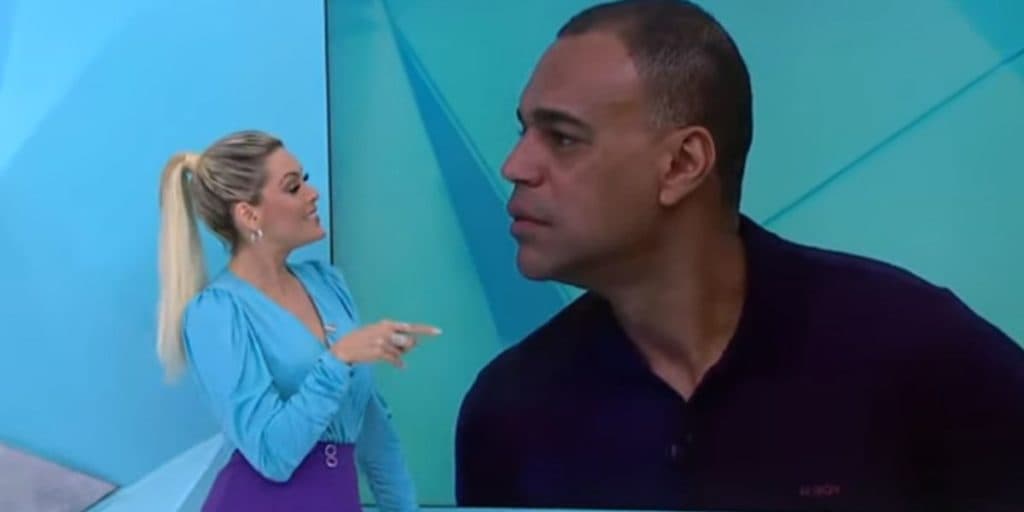 Renata Fan confirmou que beijará os pés de Denílson por aposta