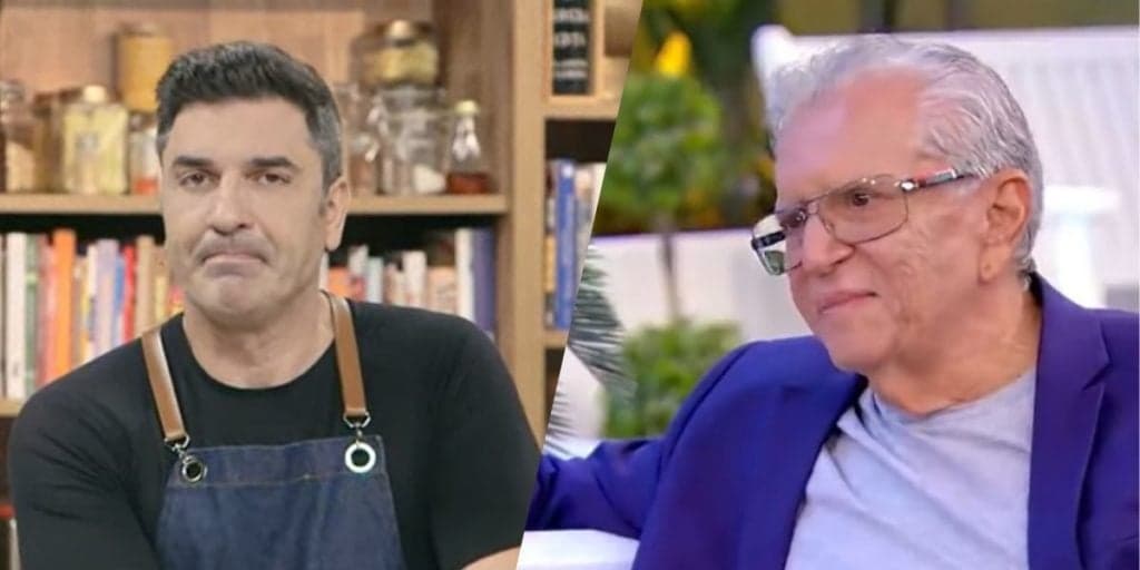 Edu Guedes interrompe The Chef, expõe Carlos Alberto na Band e assistente confirma: "Tem que tomar cuidado"