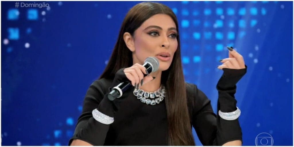 Juliana Paes foi uma das convidadas do Domingão com Huck
