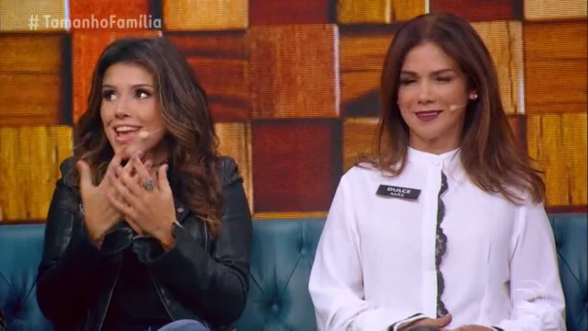 Paula Fernandes e a mãe, Dulce de Souza (Foto: Reprodução/TV Globo) Paula Fernandes e a mãe, Dulce de Souza (Foto: Reprodução/TV Globo)