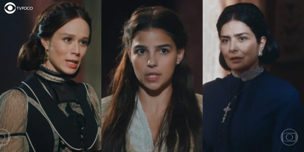 Nos Tempos do Imperador: Teresa dá com a língua nos dentes, faz revelação sobre Luísa para Pilar e deixa pasma