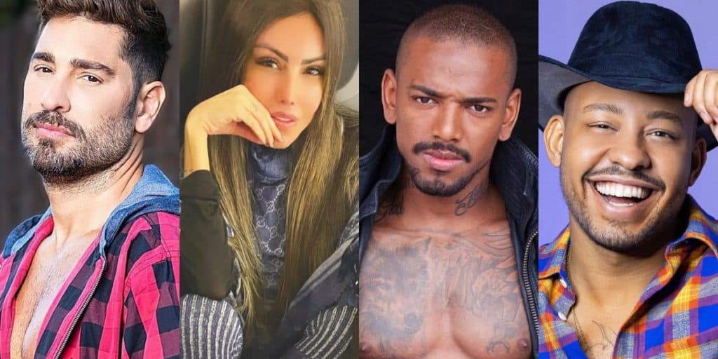 Victor Pecoraro, Liziane Gutierrez, Nego do Borel e Mussunzinho estarão em "A Fazenda 13" (Foto: Reprodução/Instagram)