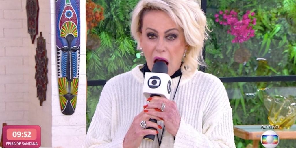 Ana Maria engole microfone ao vivo e expõe verdade sobre equipamento de Silvio Santos: "Gostoso"
