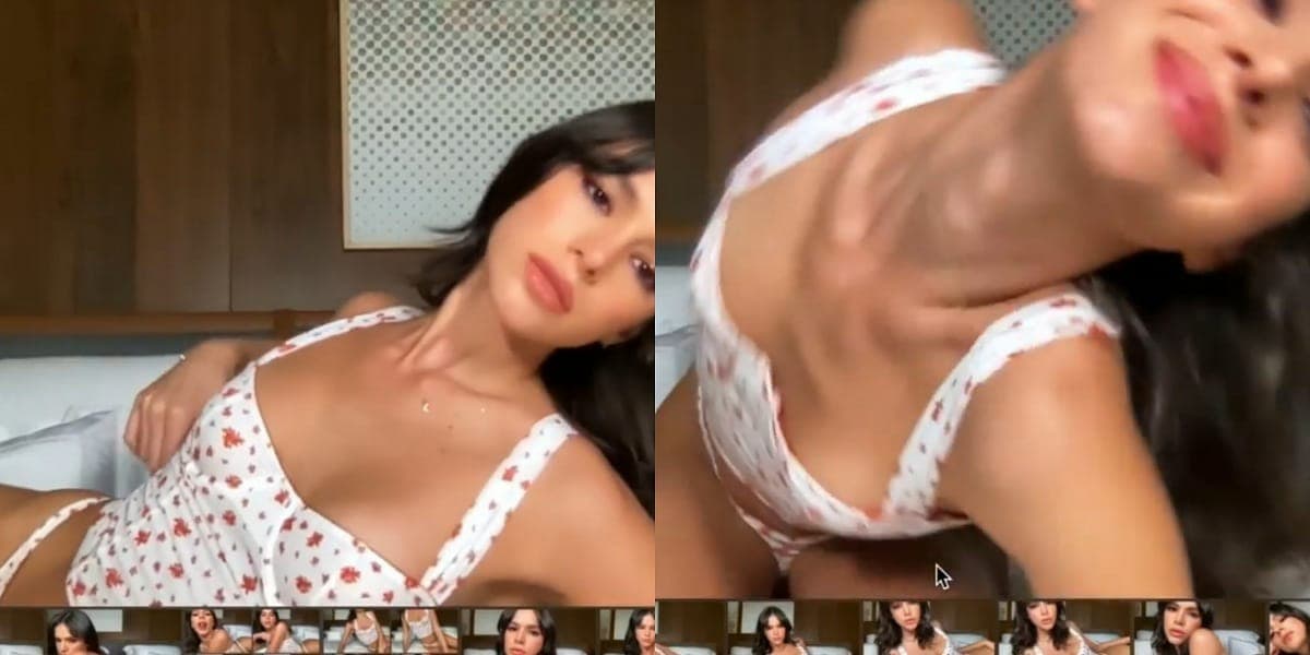 Bruna Marquezine enlouquece a web ao surgir só de lingerie 