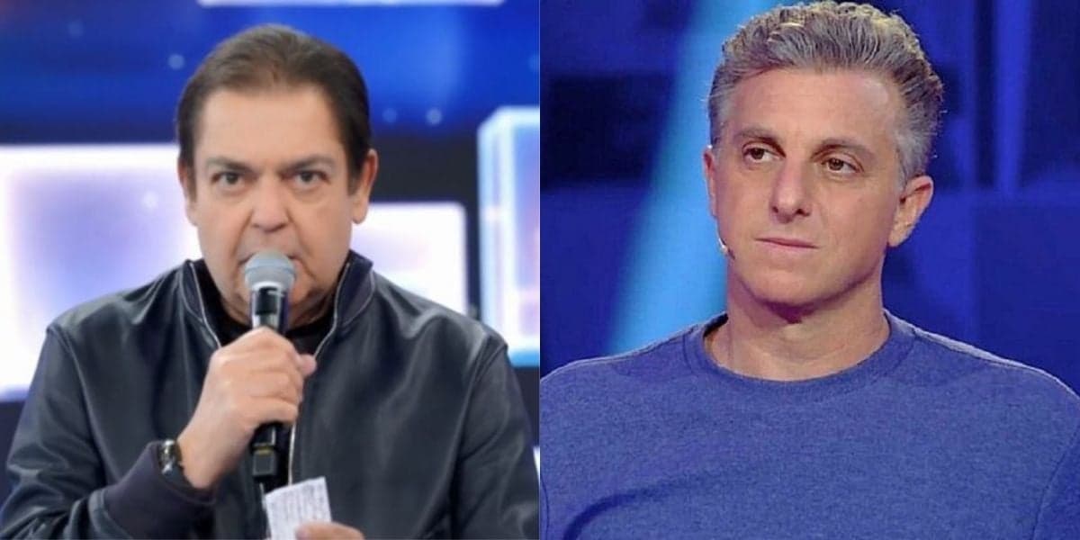Faustão e Luciano Huck podem brigar por audiência no domingo (Foto: Reprodução) Faustão e Luciano Huck podem brigar por audiência no domingo (Foto: Reprodução)
