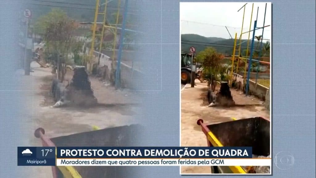 Imagens da ação da GCM foram mostradas na Globo 
