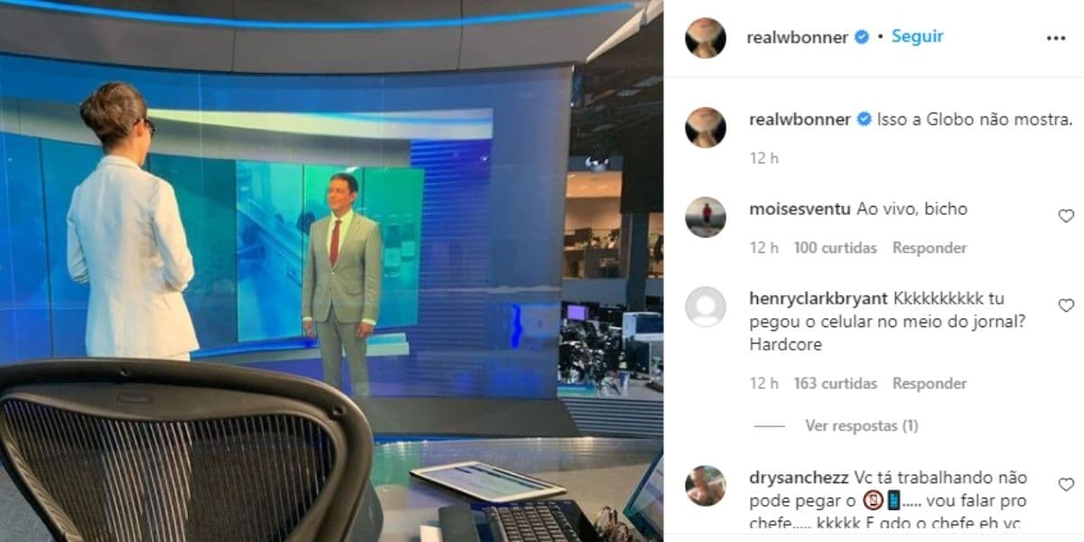 Bonner e Renata Vasconcellos quebram protocolo, pegam celular, leem notícia e denunciam: "A Globo não mostra"