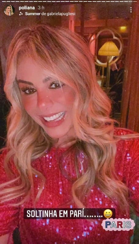 Esposa de Leonardo curtiu momento sozinha (Foto: Reprodução/ Instagram)