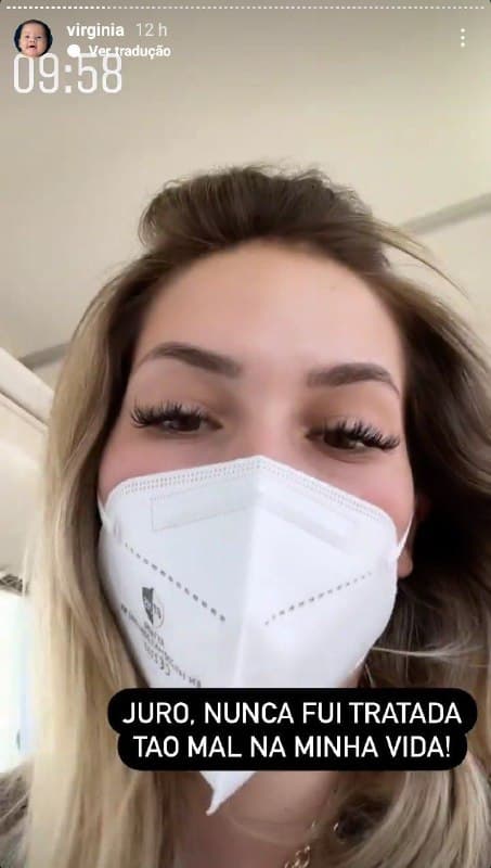 Virgínia, esposa de Zé Felipe, se irritou em voo, após ser maltratada (Foto: Reprodução)