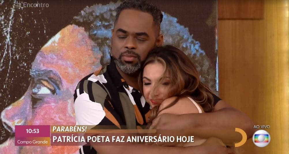 Manoel Soares e Patrícia Poeta no "Encontro" (Foto: Reprodução/TV Globo) Manoel Soares e Patrícia Poeta no "Encontro" (Foto: Reprodução/TV Globo)