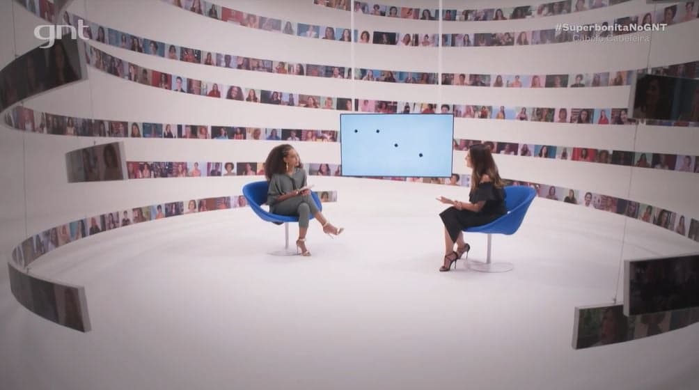 Taís Araújo e Fátima Bernardes no "Superbonita" (Foto: Reprodução/GNT)