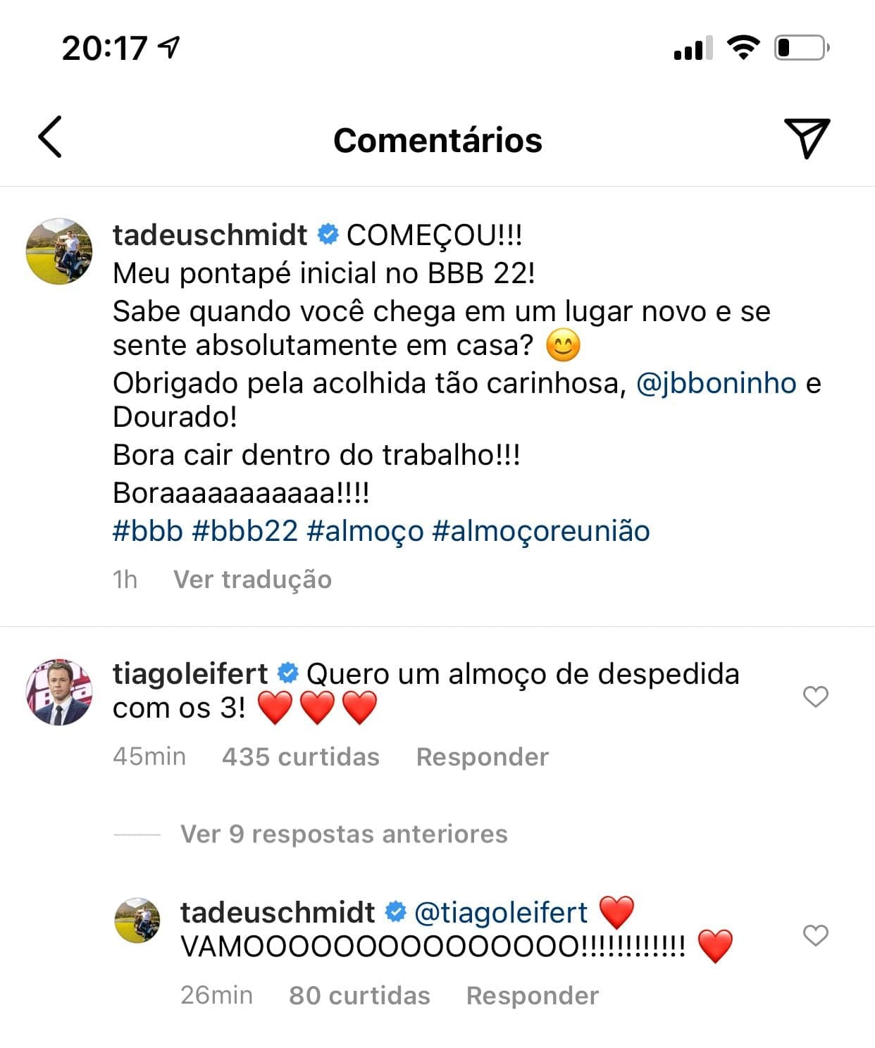Comentário de Tadeu Schmidt - Foto: Reprodução Comentário de Tadeu Schmidt - Foto: Reprodução