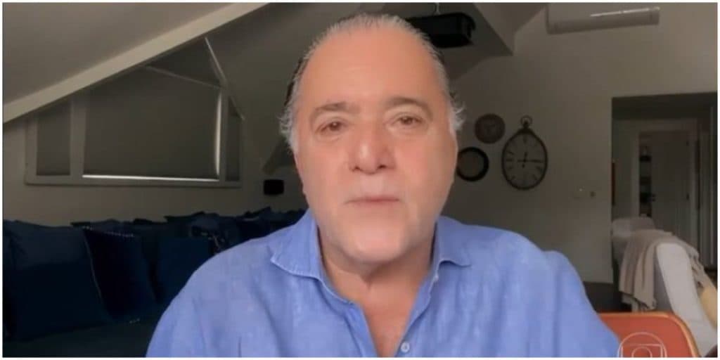 Tony Ramos, após morte de atores, surge no Domingão com depoimento e assusta o público: "Colega falecido"