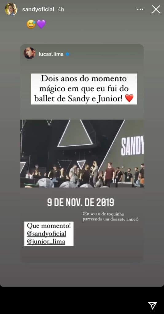 Sandy expõe o que Lucas Lima fez, surge em anúncio sobre fim avassalador e desaba: “Tá tudo muito vivo” Sandy expõe o que Lucas Lima fez, surge em anúncio sobre fim avassalador e desaba: “Tá tudo muito vivo”