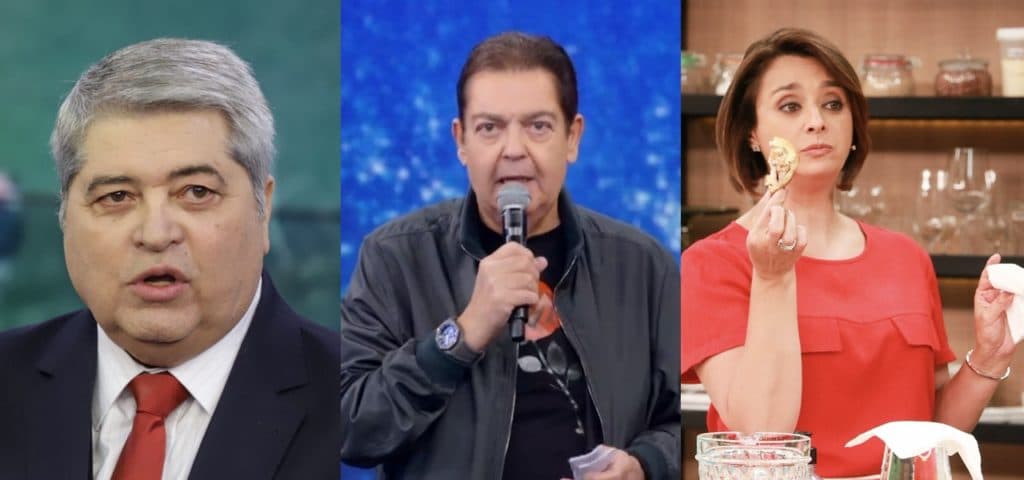 Faustão obriga estrelas da Band trabalharem dobrado e Catia, Datena e Renata Fan têm férias canceladas