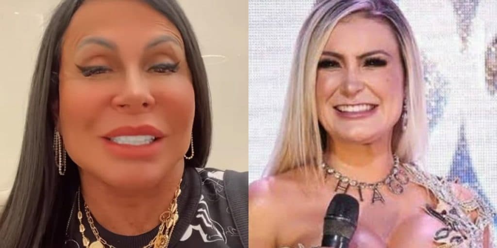Gretchen se inspira em Andressa Urach e usa "coleira" com nome do marido
