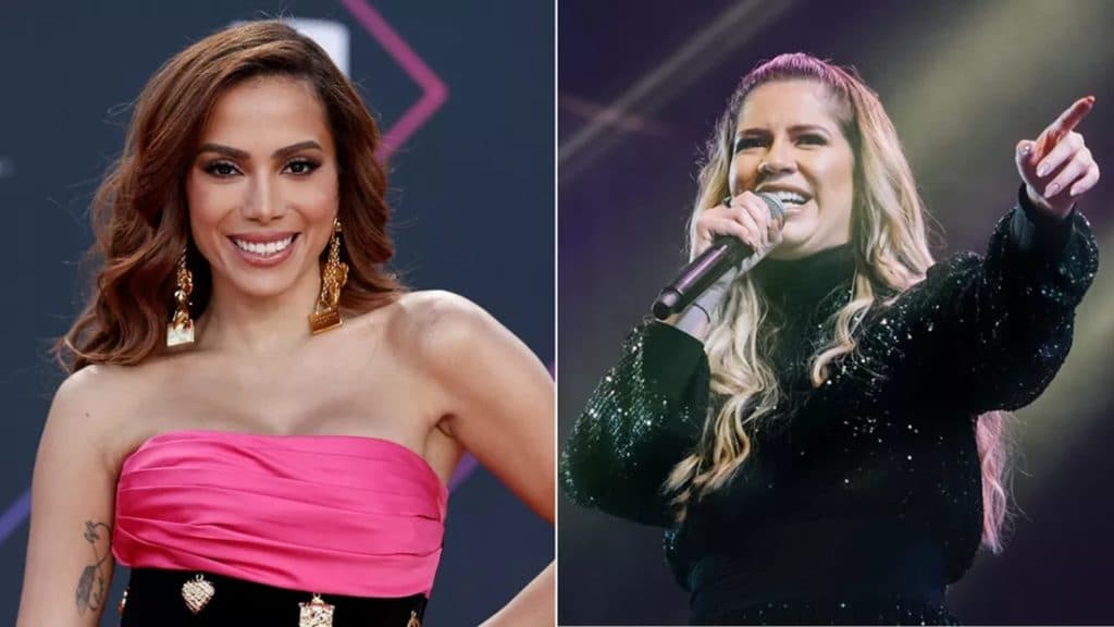 Anitta sobe ao palco do Grammy Latino e faz homenagem à Marília Mendonça: "Me dói o coração"
