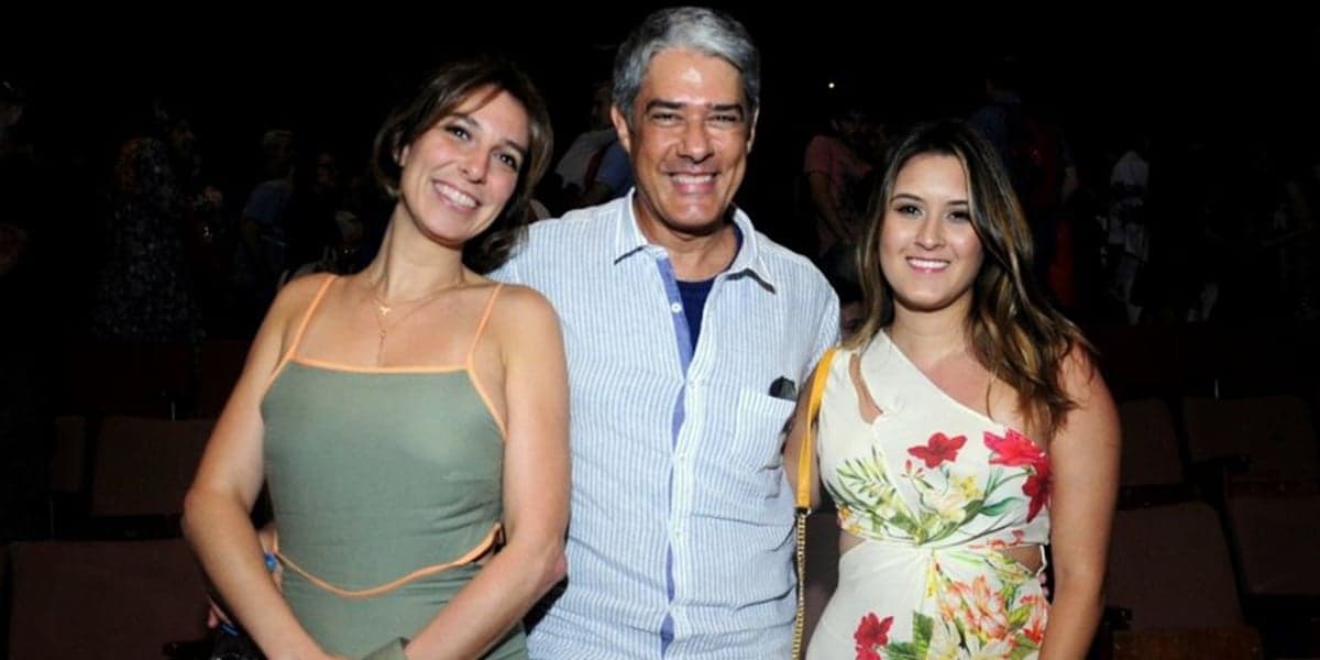 Natasha Dantas, William Bonner e Bia Bonemer Natasha Dantas, William Bonner e Bia Bonemer