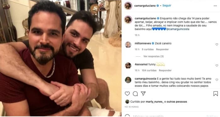 Cantor assumiu amor pelo filho (Foto: Reprodução/ Instagram)