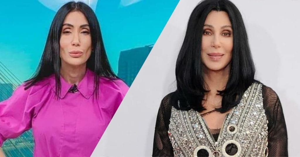 Michelle Barros tem semelhança absurda e é comparada à cantora CHER na internet: "Do you Believe?"