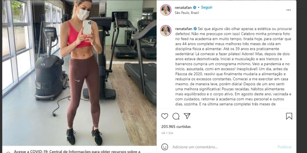 "Estava desmotivada", Renata Fan expõe fim, anuncia nova fase e faz duro desabafo em textão: "Assustada" "Estava desmotivada", Renata Fan expõe fim, anuncia nova fase e faz duro desabafo em textão: "Assustada"