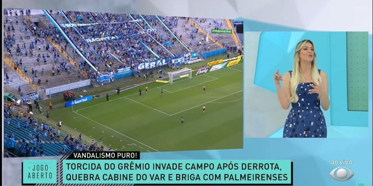 "Cenas lamentáveis", Renata Fan expõe crime no Jogo Aberto, polícia é convocada e loira detona: "Horrível" "Cenas lamentáveis", Renata Fan expõe crime no Jogo Aberto, polícia é convocada e loira detona: "Horrível"