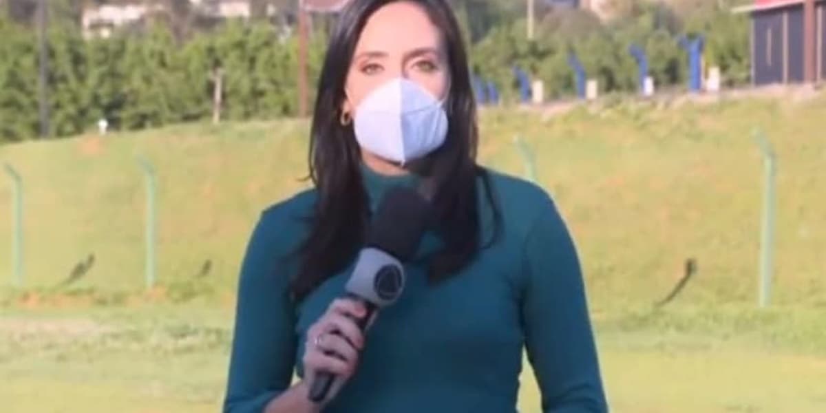 Repórter fez desabafo após buzinas ( Foto: reprodução) 