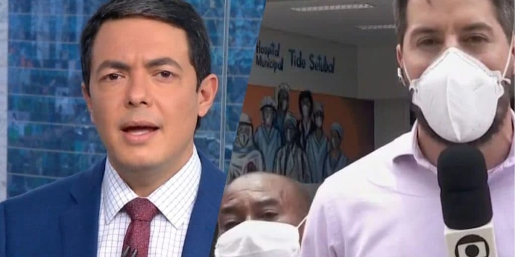 Alan Severiano tem SP1 invadido por rapaz, vê repórter quebrar protocolo e sai do ar na Globo em meio a gritaria